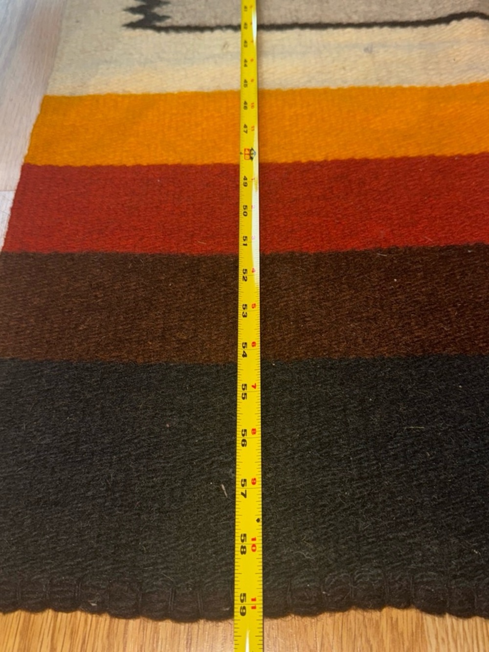 Wool Native Southwestern Runner Rug - Picture 3 of 5